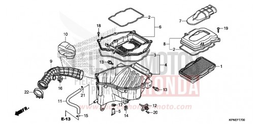 FILTRE A AIR GLR1251WHH de 2017